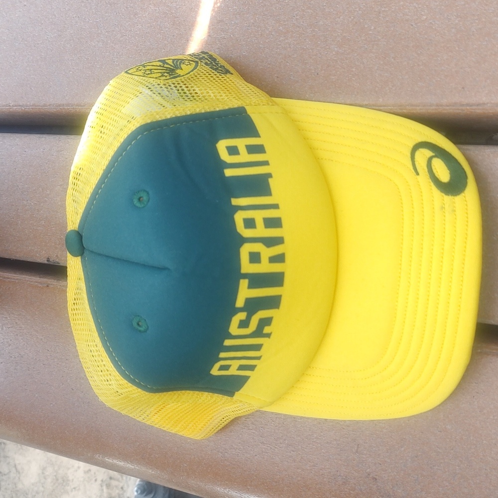 Vtg Australia Official Licensed Product Cricket Trucker Mesh Snapback Hat Cap